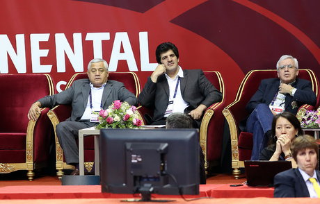 حضور رسول خادم در انتخابات فدراسیون کشتی